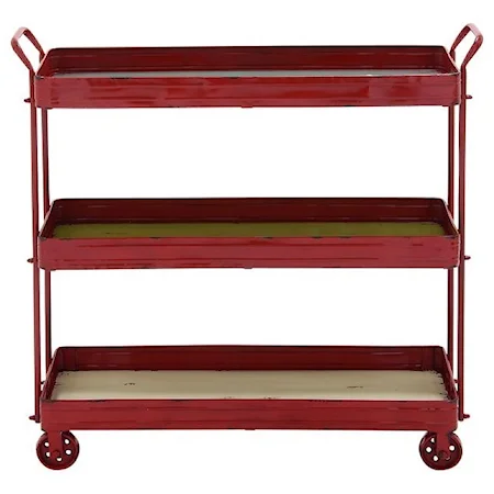 Metal/Wood 3 Tier Cart